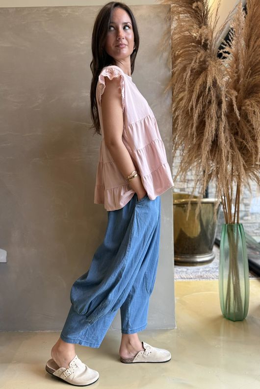 Classic Cotton Smock Tee Rose